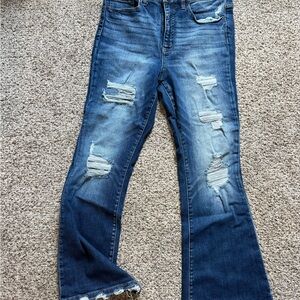 Distressed Blue Women's Jeans